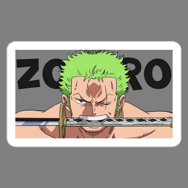  zoro one piece Sticker