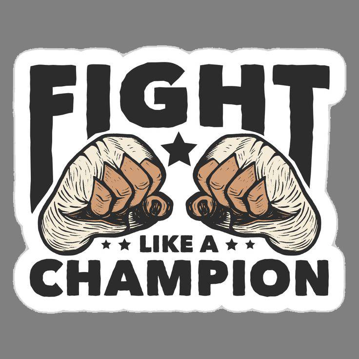Boxing / Fight Like a Champion graphic Sticker