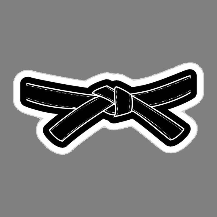 Black belt Sticker